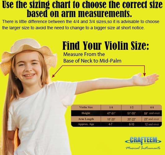 1/2 Fiddle Green Colored Premium Violin Outfit for Beginners Adults Kids With 5 Color Fingering Tape- Handcrafted Student Beginner Violin.