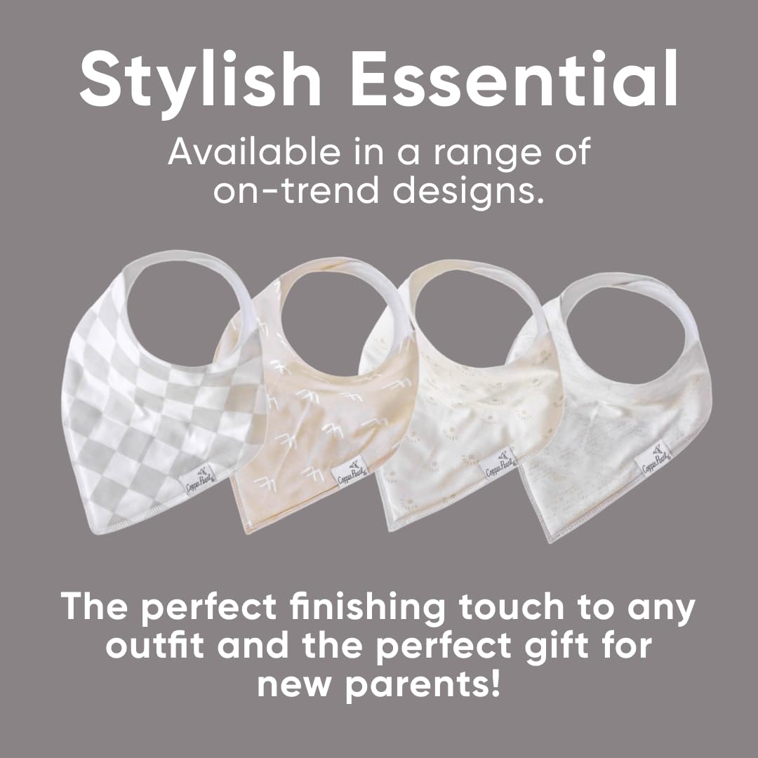 Copper Pearl 6 Pack Soft Cotton Baby Bibs for Drooling and Teething, Absorbent Drool Bibs for Baby Girl and Boy, Adjustable to Fit Newborns to Toddlers, Tons of Styles (Henry Set)