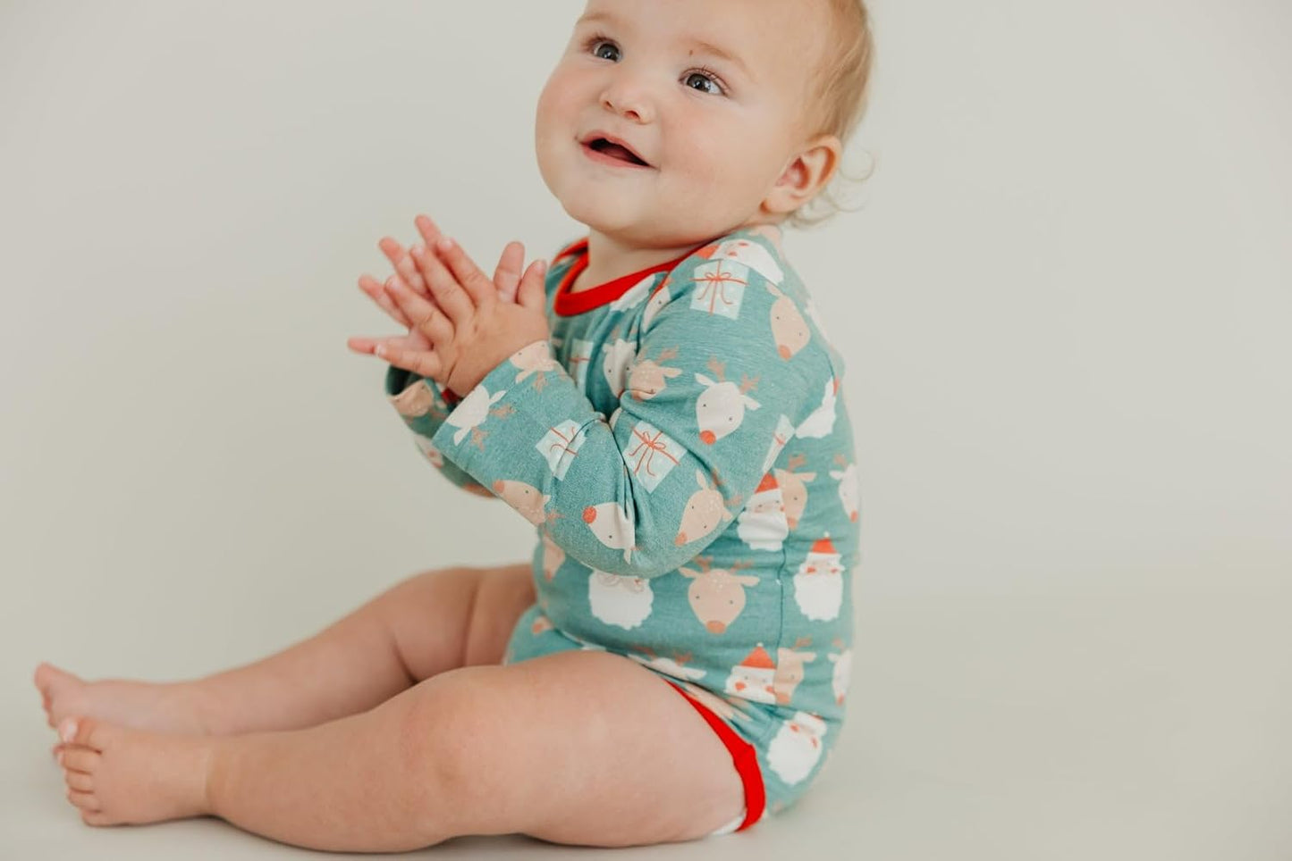 Copper Pearl Long Sleeve Bodysuit Baby: Ultra Soft Baby for Newborns, Boys, and Girls - Stylish, Comfortable, Overlap Shoulders, Premium Knit Fabric - 3-6 Months, Prancer