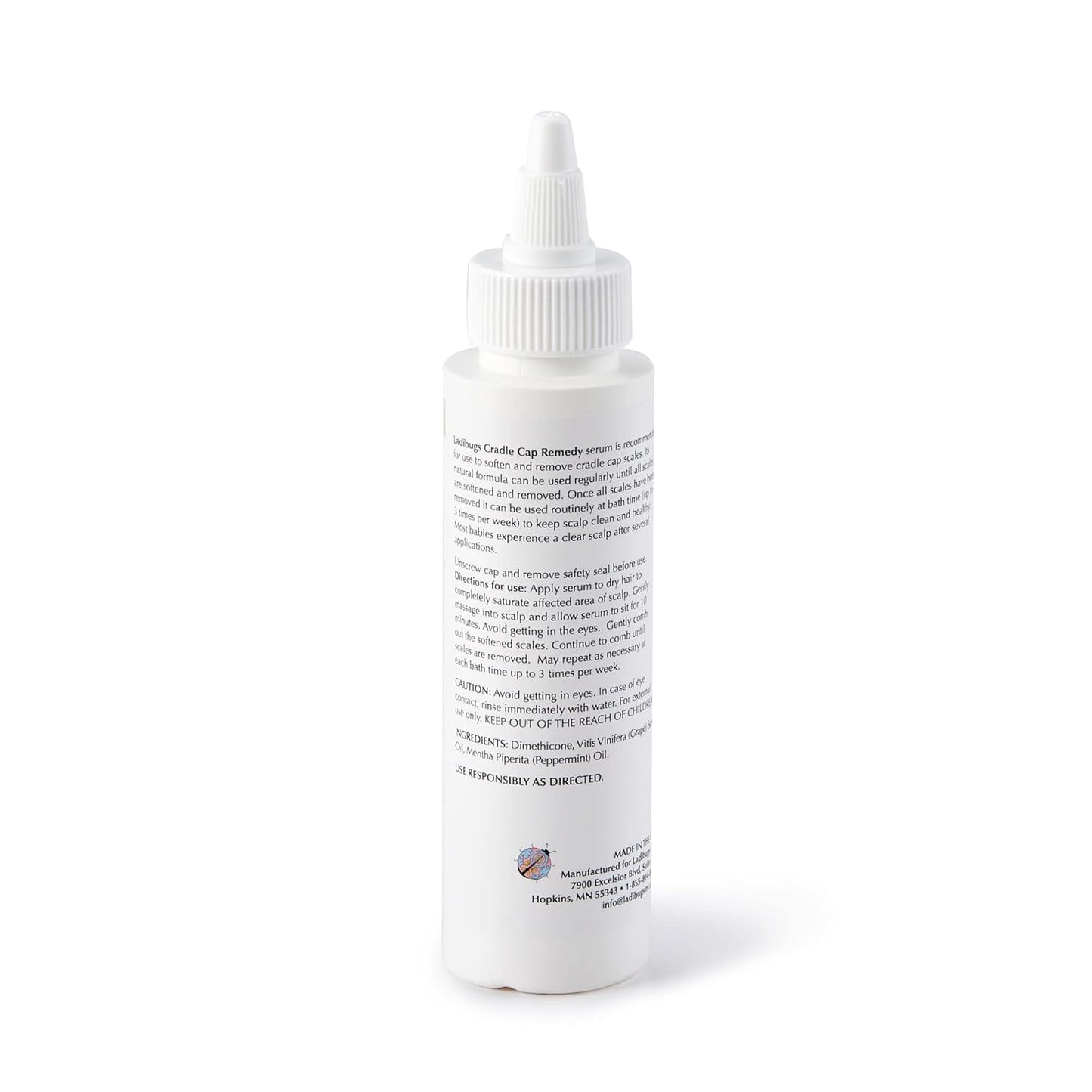 Cradle Cap Remedy Kit, 3oz | Includes Cradle Cap Serum & Fine-Toothed Comb | Effectively Removes Scales & Flakes | Soothes & Softens Scalp