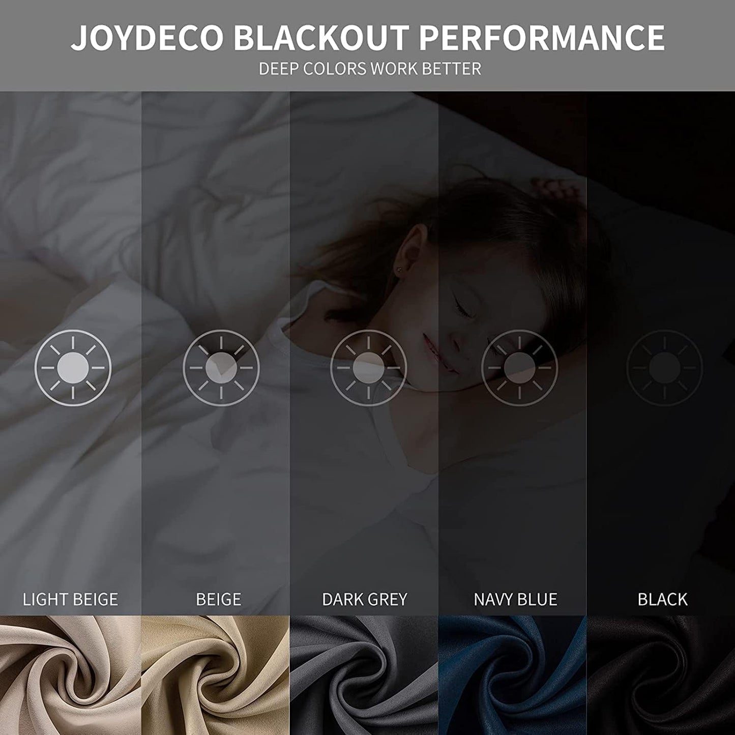 Joydeco Blackout Curtains 108 Inches Long 1 Panel, Thermal Insulated Long Curtains& Drapes 1 Piece, Room Darkening Grommet Drapes for Living Room Bedroom Window (W70 x L108 Inch, Royal Blue)