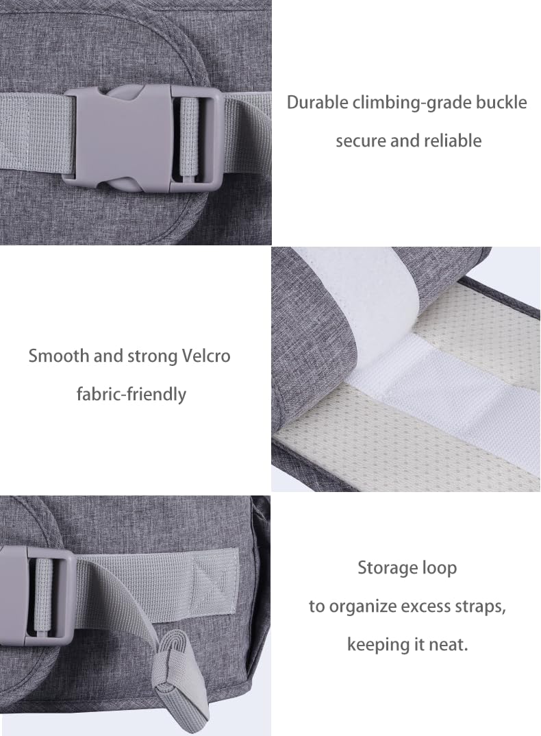 Baby Hip Seat Carrier Baby Waist Stool for Child Infant Toddler with Adjustable Strap Buckle Pocket Soft Inner Huge Storage (Green)