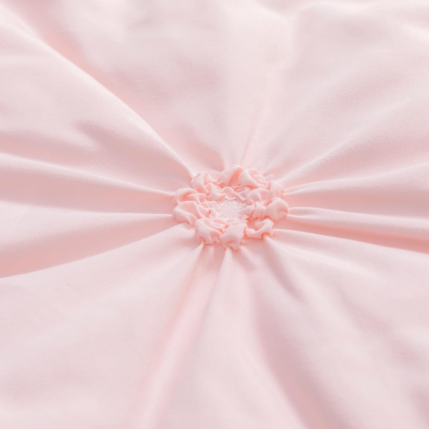 PINNKKU 3-Piece Crib Bedding Set for Boy Girls, Includes Skirt, Blanket and Sheet, Baby Bedding, Pintuck Pinch Pleat Pink