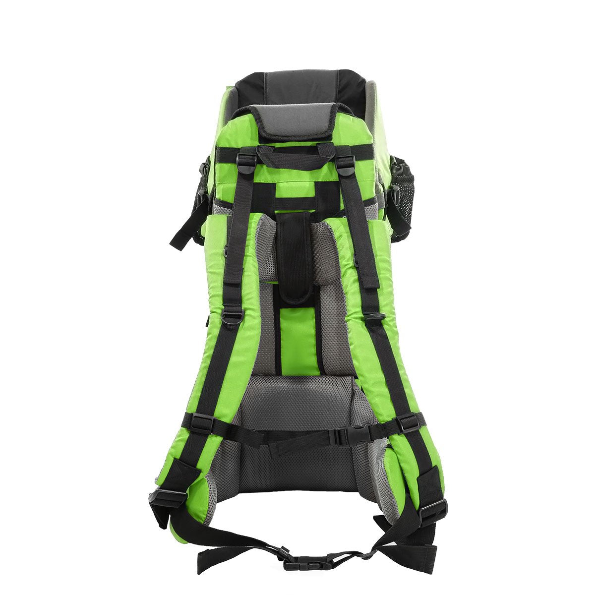 ClevrPlus Cross Country Baby Backpack Carrier, Green, Toddler Hiking Backpack with Comfortable Seat, Adjustable Straps & Belt, Foldable Frame Lightweight Large Capacity Child Carrier for Outdoor