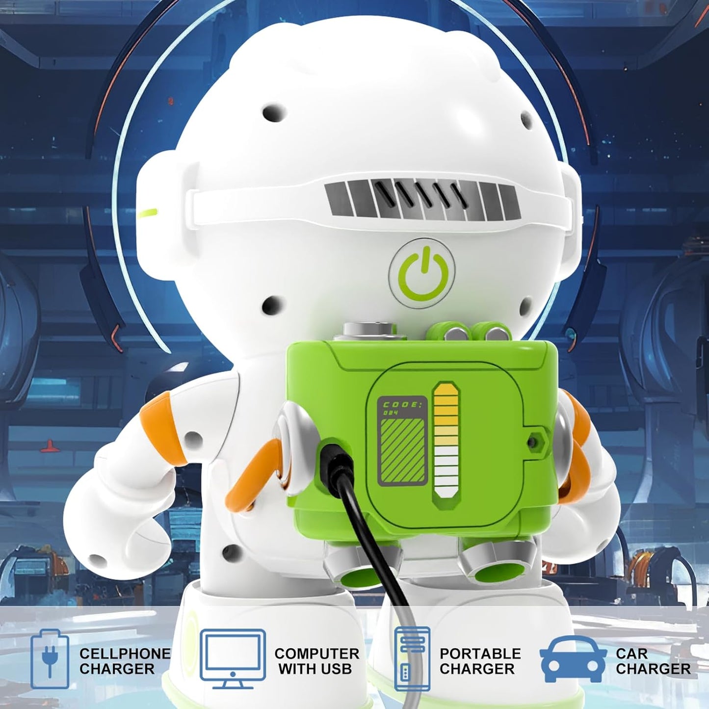 KaeKid Voice Control Robots for Kids, Astronaut Interactive Smart Robotic with Touch Sensor, Speech Recognition, Singing, Dancing, Repeating and Recording, Robot Toy for 3-8 Year Old Boys Girls