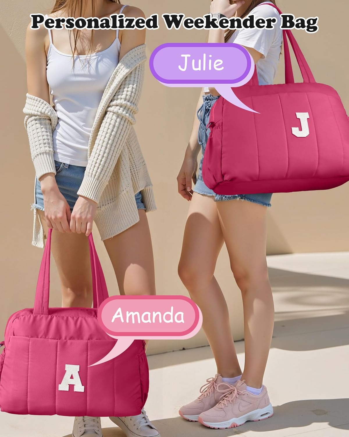 Dance Bag, Kid Weekender Bags,Teen Girl Gifts-Overnight Bag with Wet Pocket,Lightweight Travel Tote Personalized Cheer Bags with Makeup Pouch