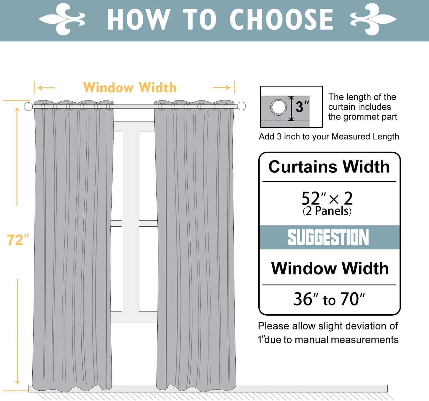 ChrisDowa Blackout Curtains 72 inches Long for Bedroom - 2 Panels Set Grommet Thermal Insulated Room Darkening Curtains for Living Room (Biscotti Beige, 52 x 72 Inch)