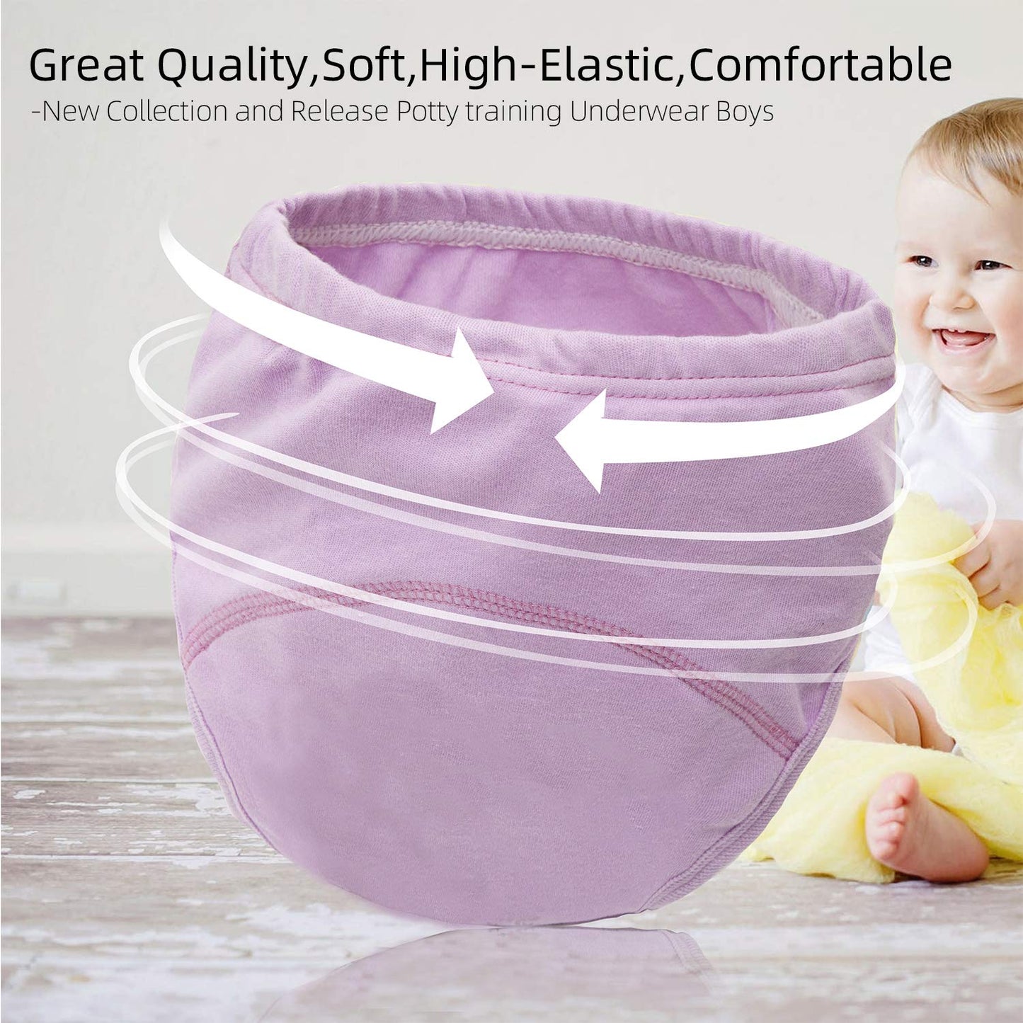 Joyo roy 6Pcs Toddler Underwear Training Panties Training Pants 2T Toddler Underwear Girls 2T Toddler Girl Training Underwear Girls Potty Training Underwear Training Pants 2T-3T