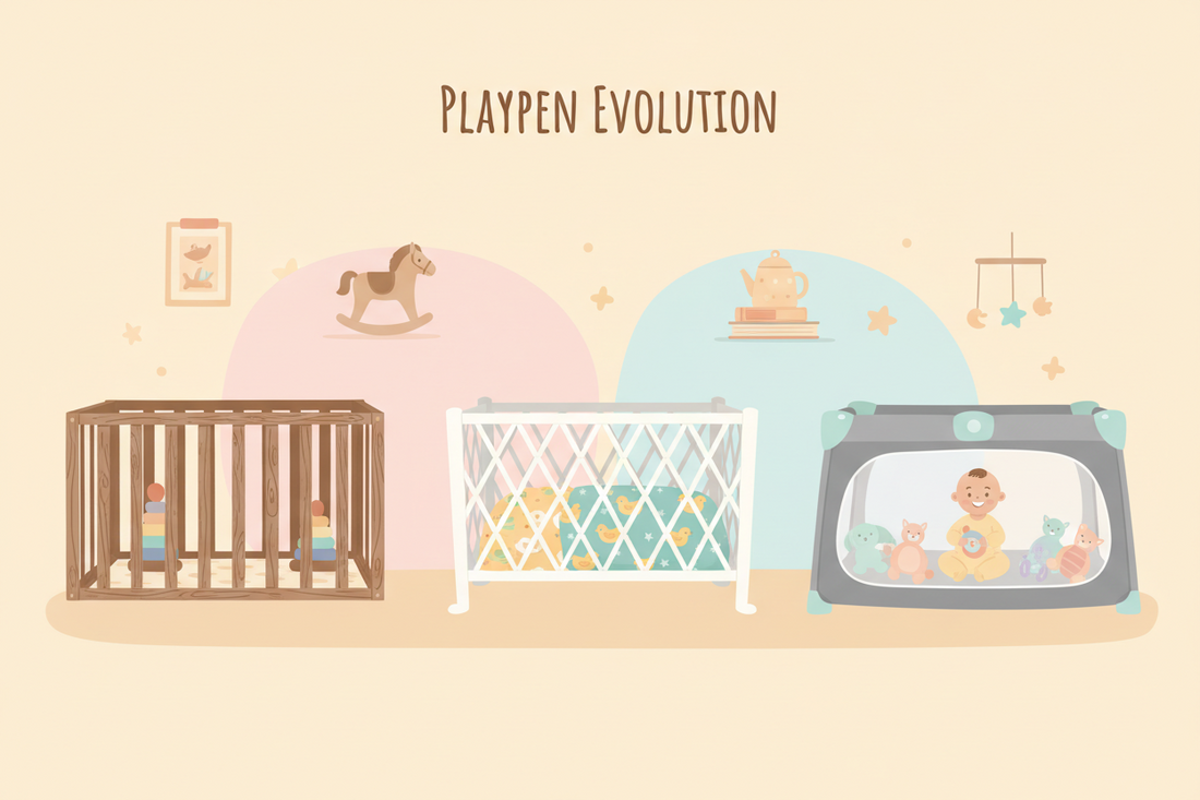 A Safe Space to Play: How the Playpen Evolved from Wooden Crates to Travel Marvels