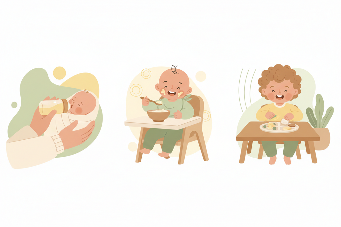 From First Bottle to First Bite: How Feeding Changes in Baby’s First Year