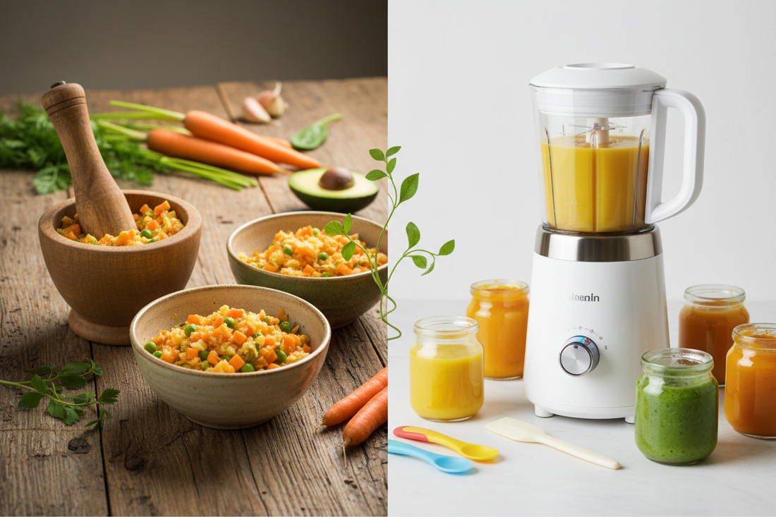 From Mortar and Pestle to Steam-and-Blend: The History of Making Baby Food