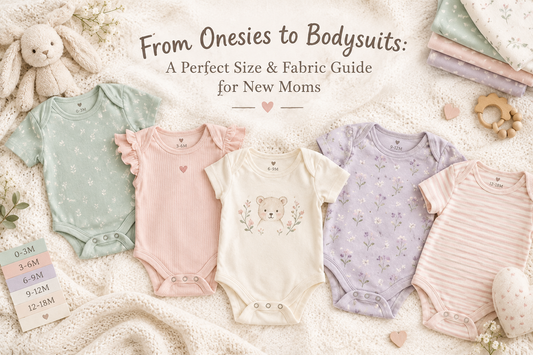 From Onesies to Bodysuits: A Perfect Size & Fabric Guide for New Moms