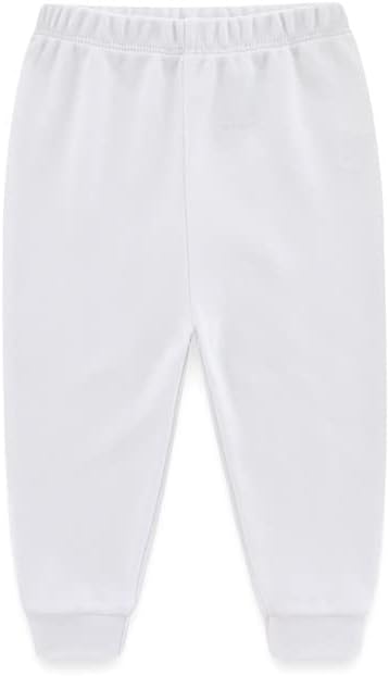 Unisex Newborn Baby Cotton 4-Pack Pants Embroidery Pringting Casual Leggings 0-24 Months for Boys and Girls