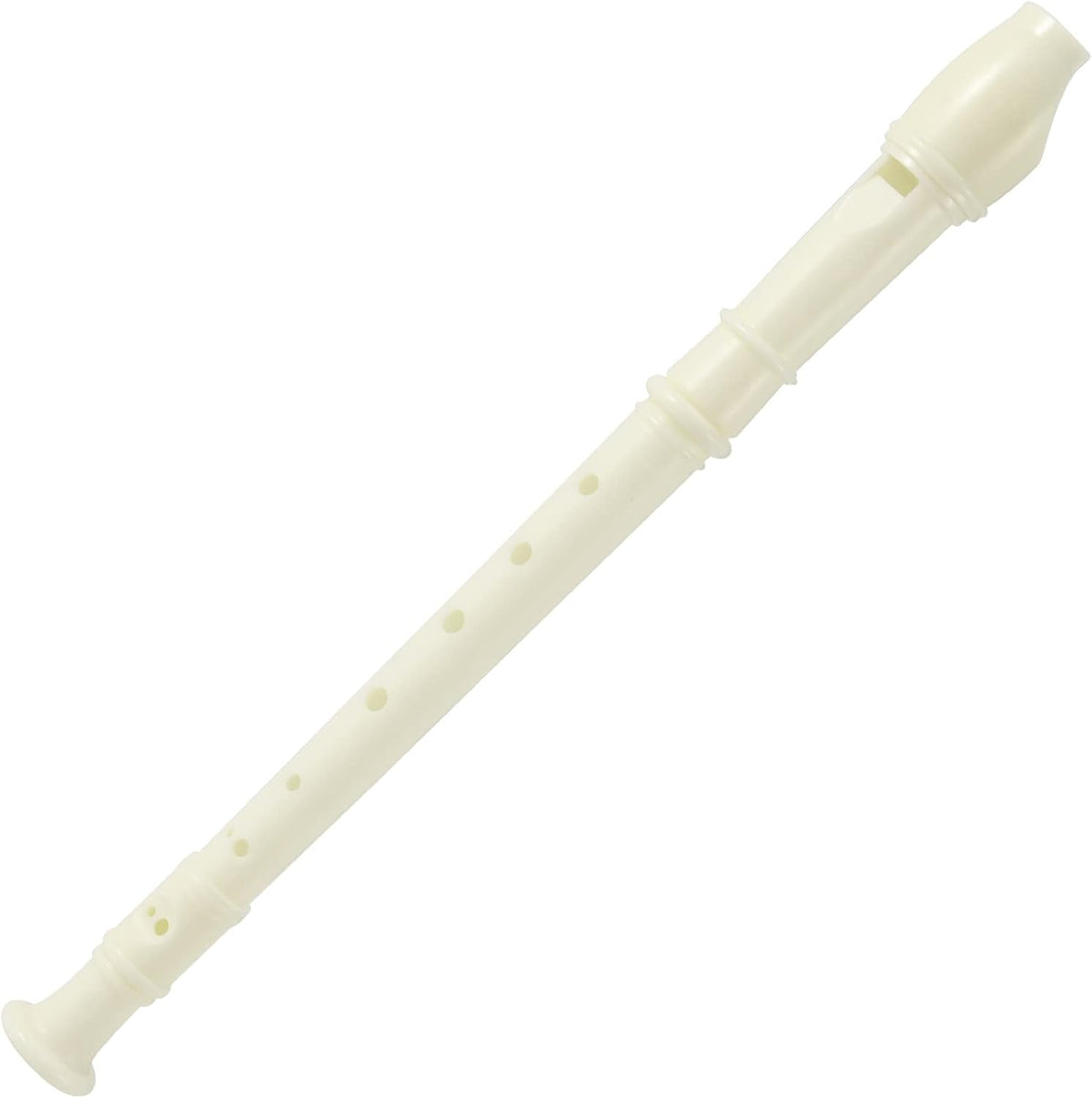20 Pack 8 Hole Soprano Recorder Descent Flute, German Musical Recorders Instruments with Cleaning Rod, White Flutes for Beginners, Student Practice, School Concert