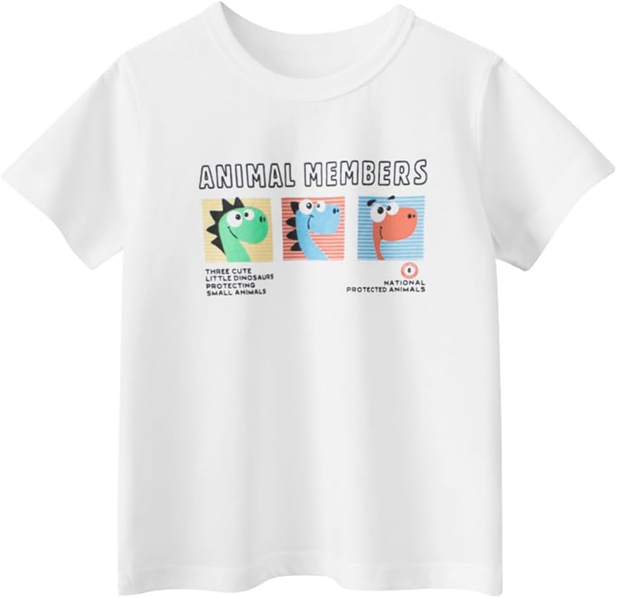 Boys' 4-Pack Excavator Short Sleeve Crewneck T-Shirts Top Tee Size 2-7 Years Toddler Boys' Value Pack Cotton T-Shirt