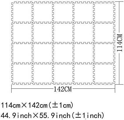 YIMINYUER® 20 Tiles (30cm×30cm×1cm Each Tile) Baby Soft Puzzle Play Mats, Kids Thick EVA Foam Floor, Toddlers & Children's Soft Interlocking Mat R12G301020
