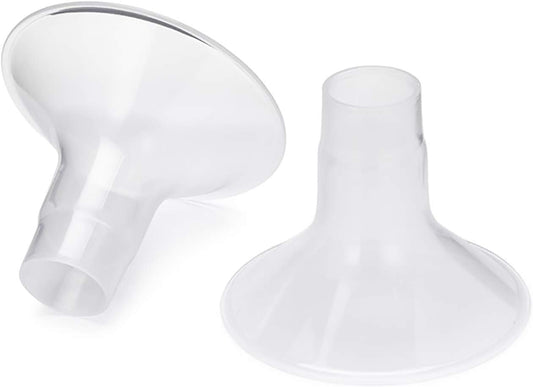 Motif Medical Duo Breast Pump Flange – Comfortable Breast Pump Flanges for Better Milk Flow & Pumping Ease - Ideal Breast Pump Flange Insert for Breastfeeding Moms (2 Shields, 24mm)