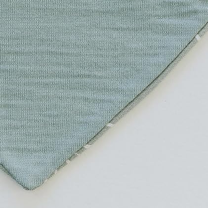 Woolino Merino Wool Baby Bibs - Highly Absorbent Bandana Bib with Cotton Outer Layer and Merino Wool Inner Layer - Pack of 2