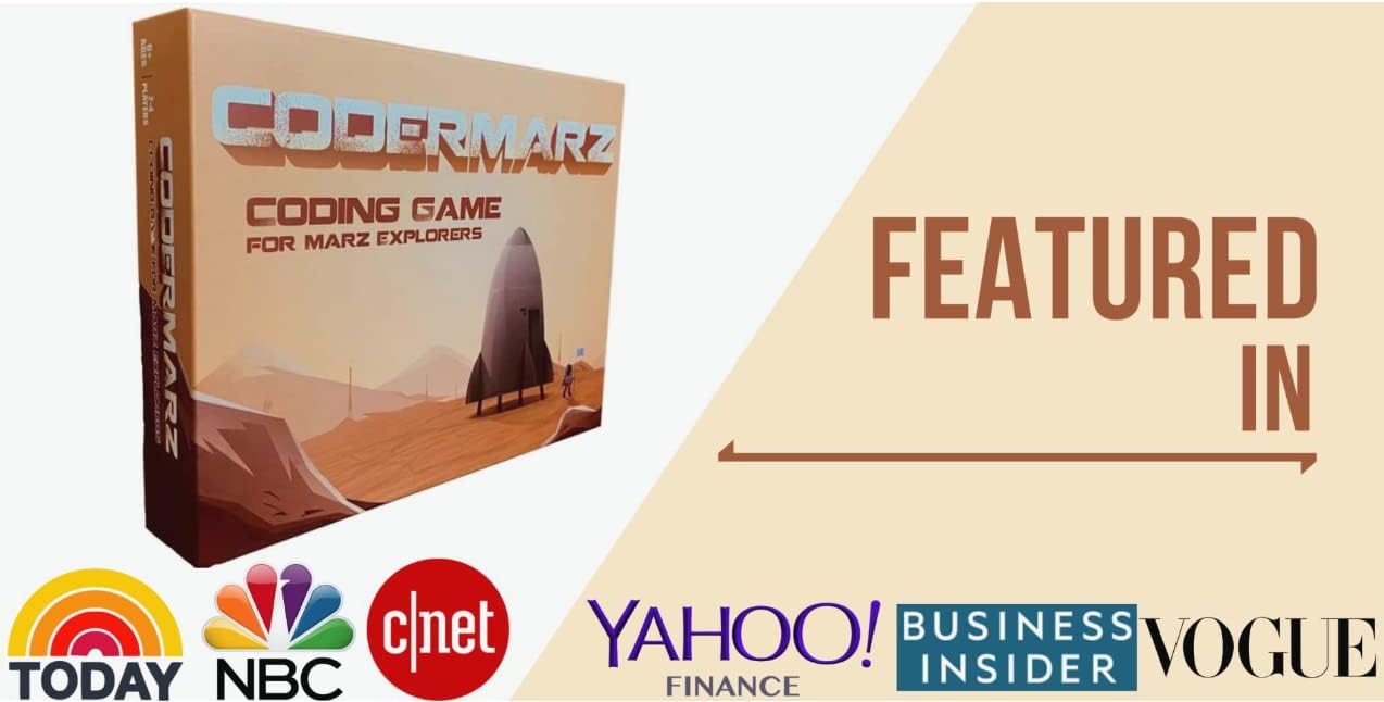 Game for Space and AI Learners! NBC Featured: First Ever Board Game for Boys and Girls Age 6+. Teaches About Mars, AI and Computer Programming Through Fun Astronaut and Neural Adventure!