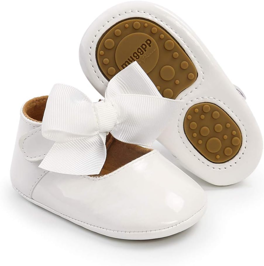 Baby Shoes Mary Jane Flats Non Slip Soft Sole Infant Toddler Sneakers First Walkers Party Christmas Dress Shoes