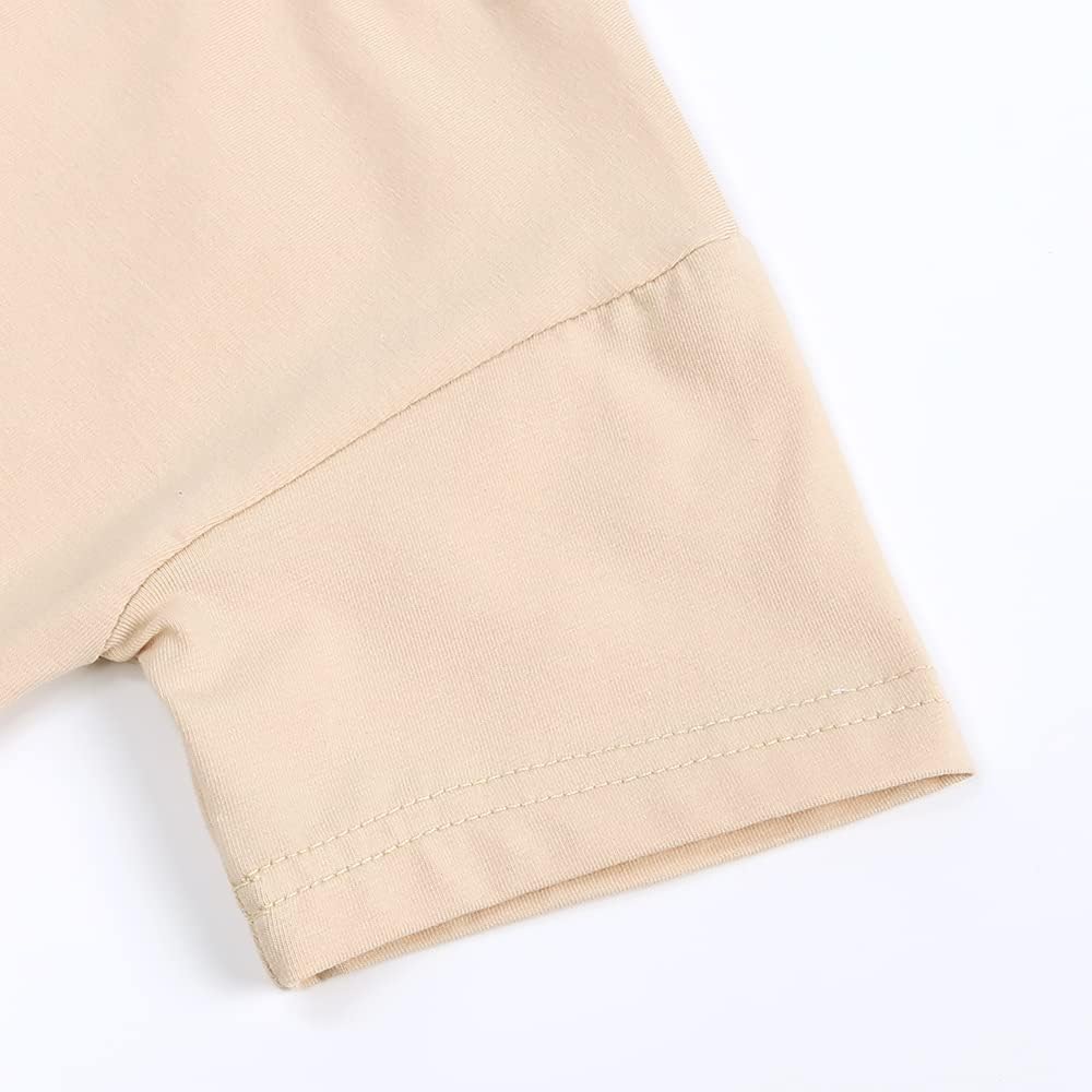 Baby Boys Girls Cotton T-Shirts 3Pack Solid Color Short Sleeve Tee Summer Crewneck Tops for Toddler Kids