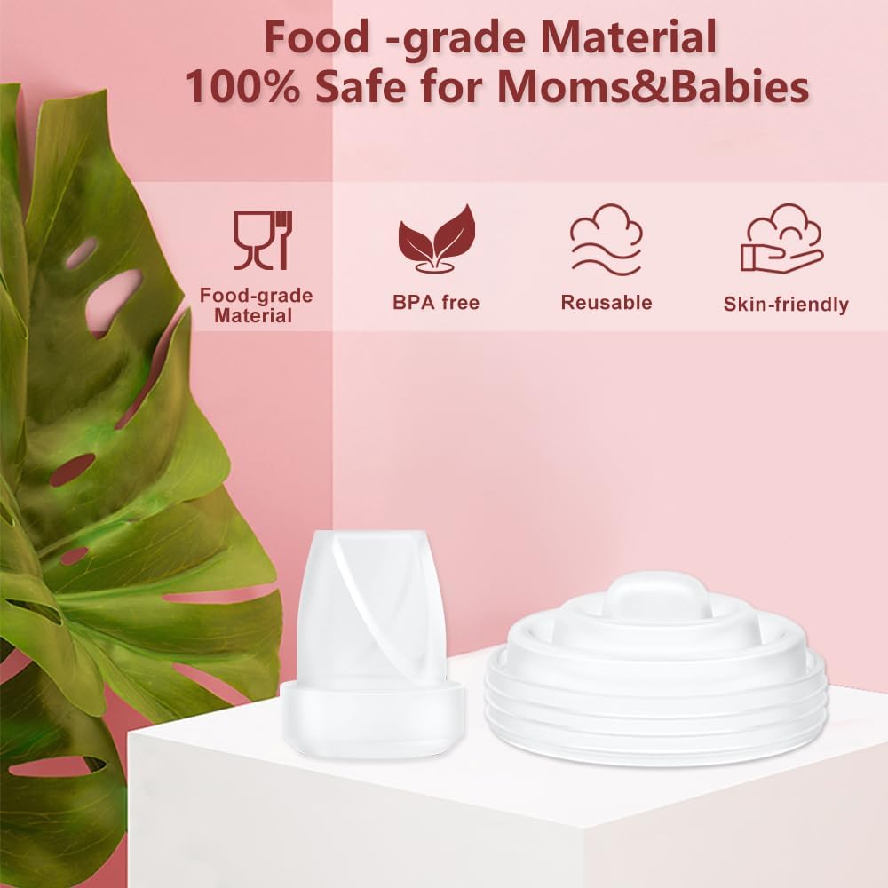 6pcs Silicone Diaphragm Only Compatible with Momcozy M5 Wearable Breastpump, Mom Cozy M5 Breastfeeding Essential Accessories, for Momcozy Breast Pump Replacement Parts