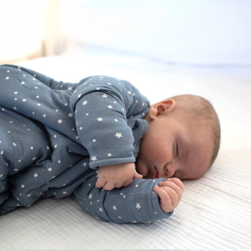 GUNAMUNA Unisex Long-Sleeve Sleep Sack, Wearable Sleep Bag for Babies and Toddlers, Soft Rayon, 1.0 TOG, 3 to 36 Months