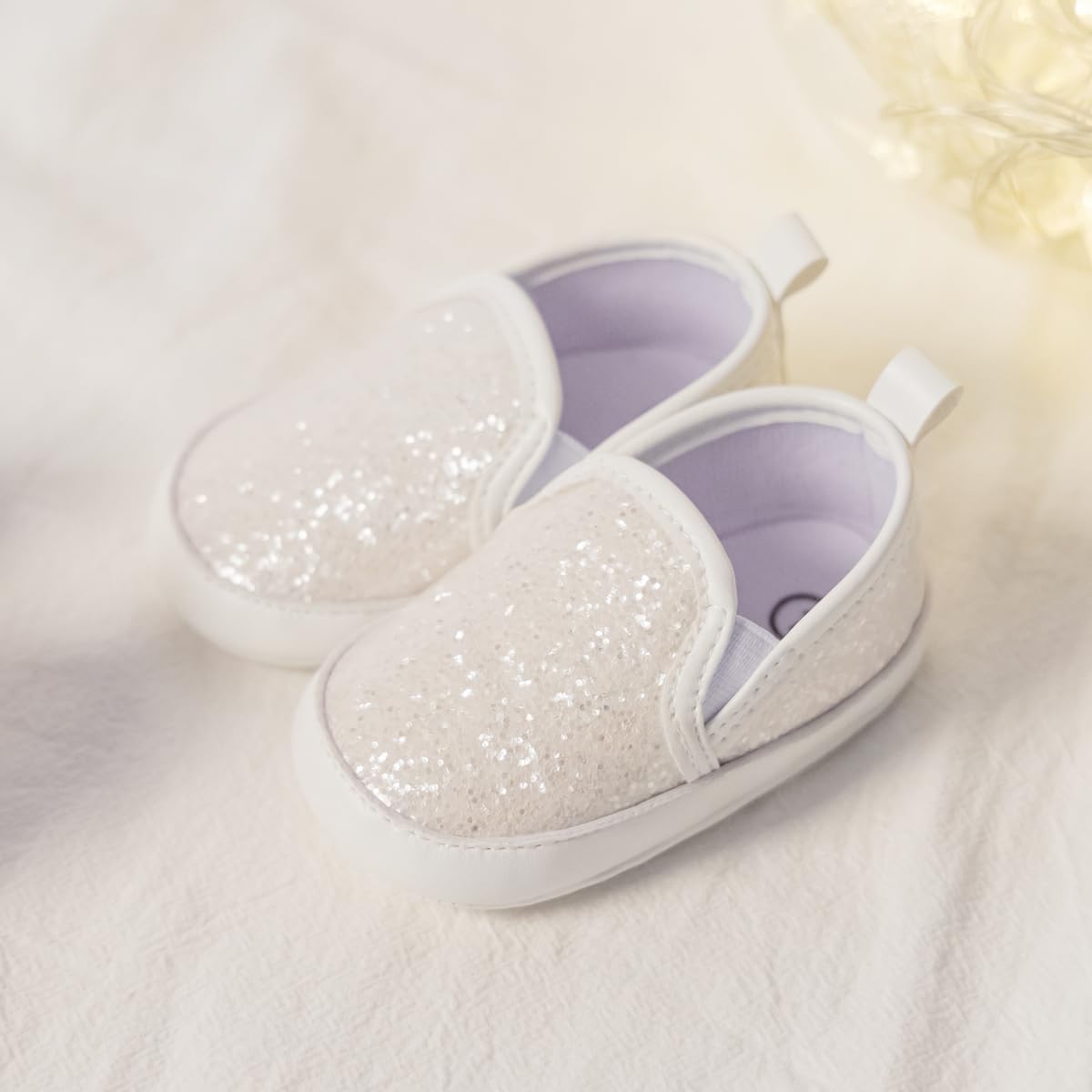 Morbido Infant Baby Boys Girls Canvas Sneaker Toddler Slip On Anti Skid Newborn First Walkers Candy Shoes for 0-18 Months
