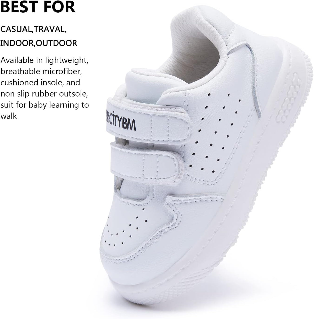 BMCiTYBM Baby Shoes Infant Boy Girl First Walker Shoes Toddler Walking Shoes Lightweight Non-Slip Sneakers for 6 9 12 18 24 Months