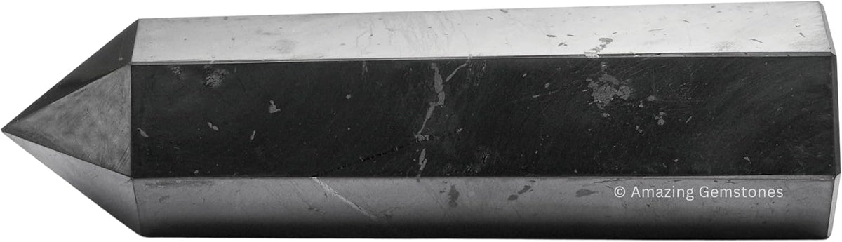 Amazing Gemstone Large Shungite Crystal Towers ~ Natural Healing Crystal Point Obelisk for Reiki Healing and Crystal Grid (5.5" to 6" INCH)