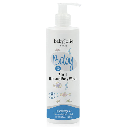 Baby Jolie Baby Body Wash, Kids Hair and Body Wash for Babies & Newborn 2-in-1, Shampoo + Soap | 7.5oz | 221ml (1)