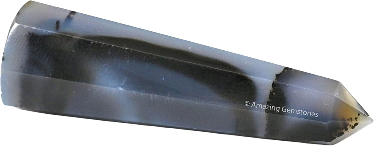 Amazing Gemstone Dendrite Agate Crystal Towers - Natural Healing Crystal Point Obelisk for Reiki Healing and Crystal Grid (2 Inch to 3 Inch)