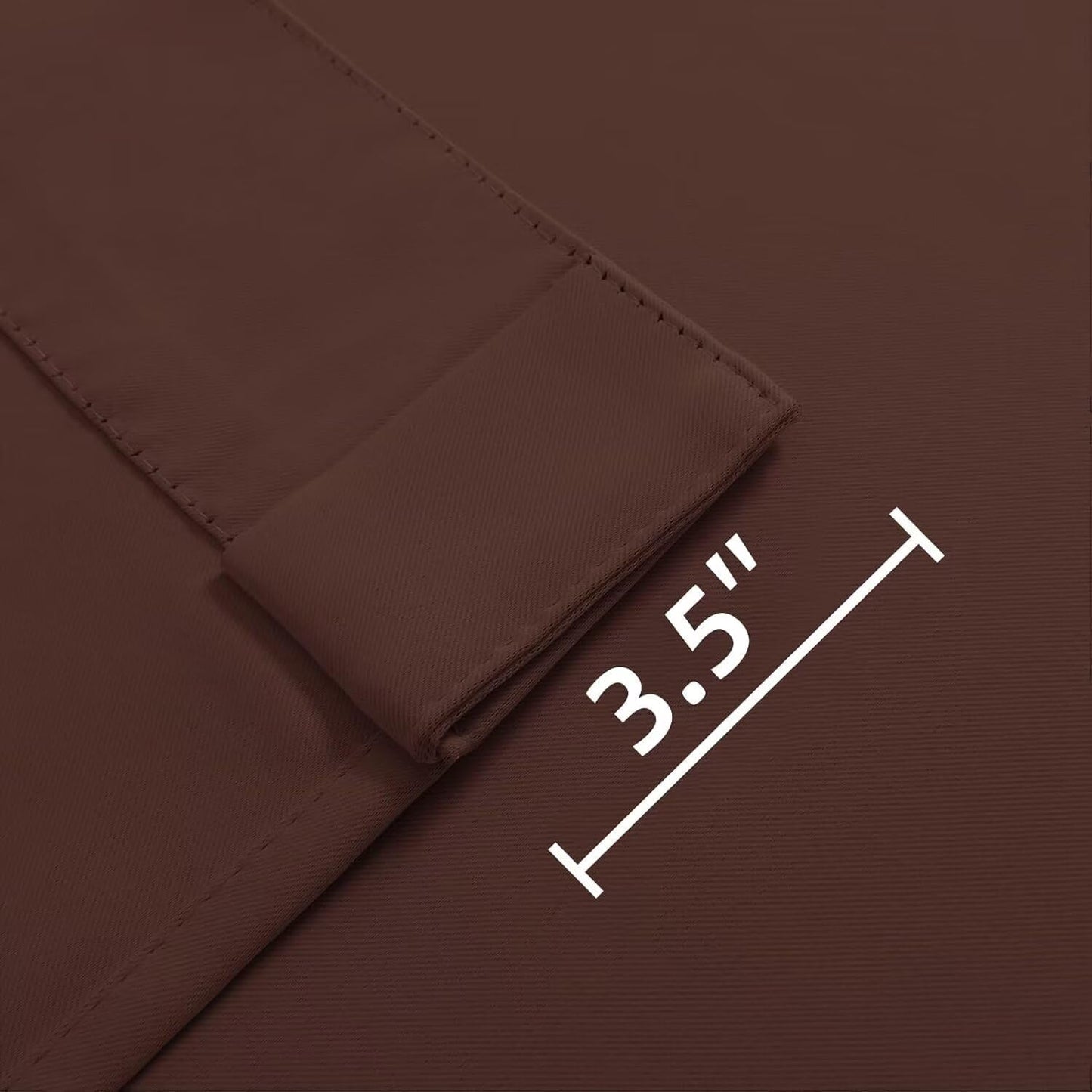 Joydeco Blackout Curtains 84 Inch Long for Bedroom, Thermal Insulated Black Out Curtains 2 Panels Set, Room Darkening Drapes for Living Room Window (W52 x L84 Inch, Chocolate)