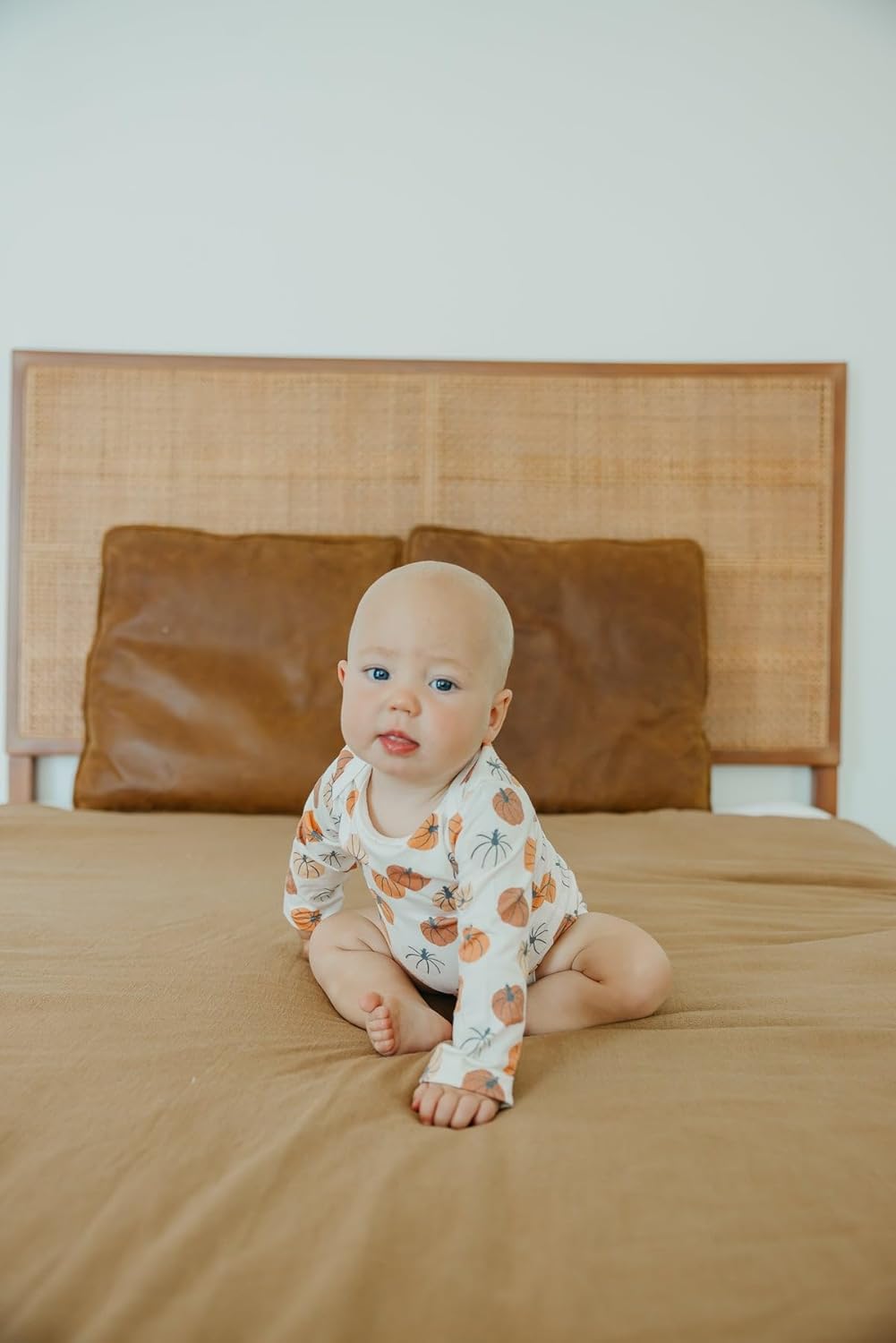 Copper Pearl Long Sleeve Bodysuit Baby: Ultra Soft Baby for Newborns, Boys, and Girls - Stylish, Comfortable, Overlap Shoulders, Premium Knit Fabric - 3-6 Months, Karver