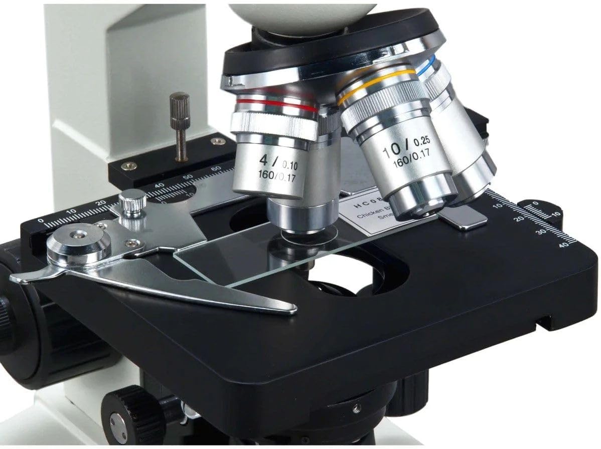 OMAX - 40X-2500X LED Digital Trinocular Lab Compound Microscope with USB Camera and Mechanical Stage - M83EZ-C03S