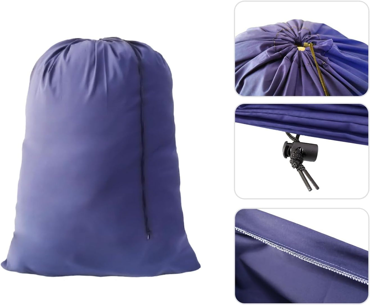 Extra Large Laundry Bag 3 Pack Travel Laundry Bags Dirty Clothes Organizer with Drawstring Closure, 30"x40", for college, dorm and apartment (Blue)