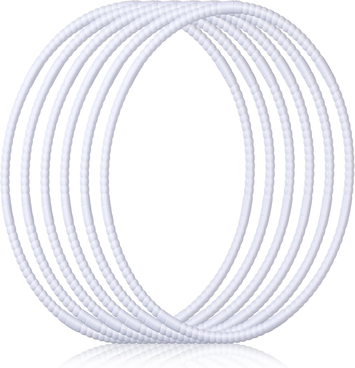 Shappy 6 Pcs Exercise Hoop Detachable Adjustable Plastic Toy Playground Toys Colored Hoop Circles for Teens Games Gymnastics Dog Agility Equipment Party Decor