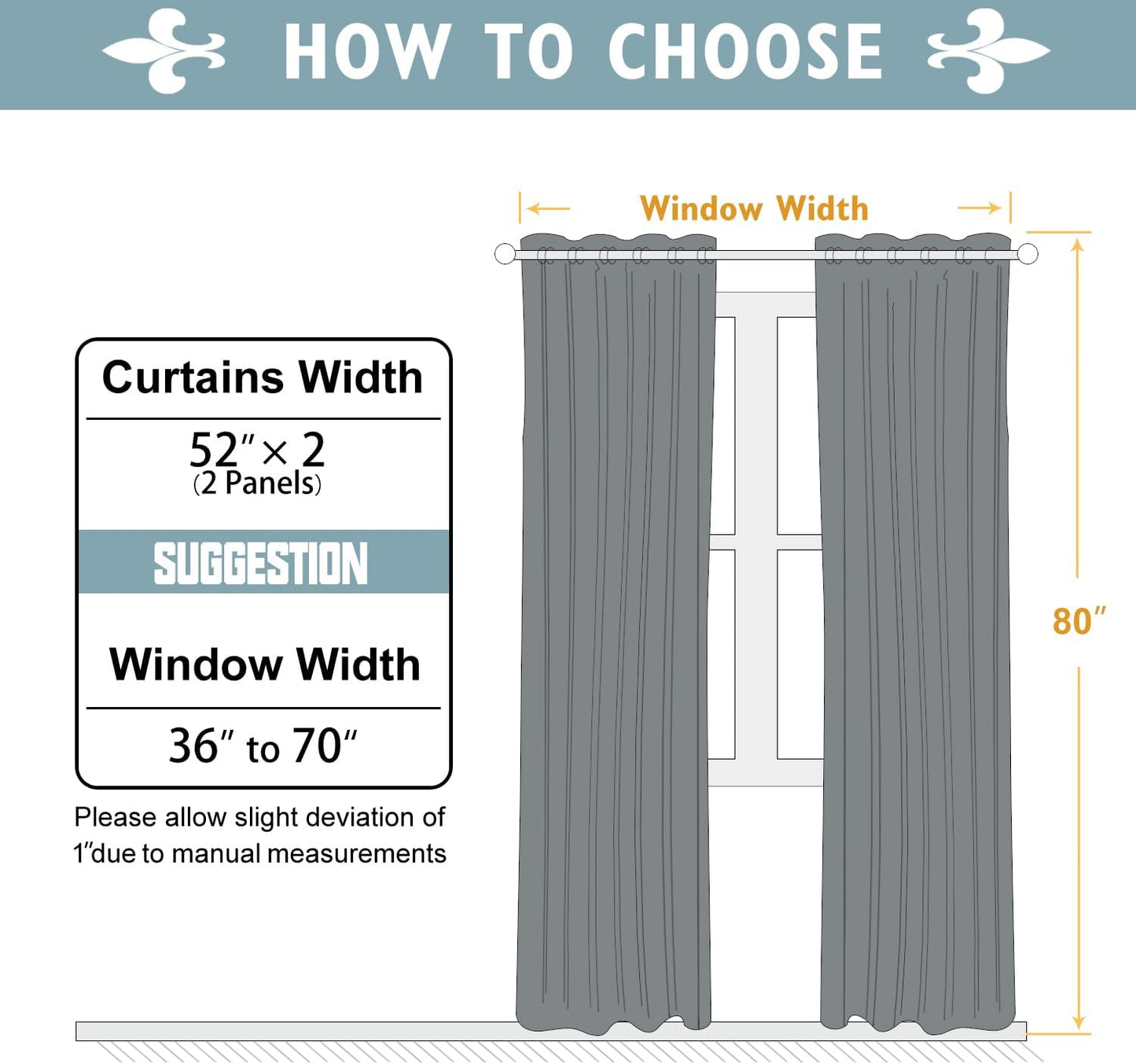 ChrisDowa Room Darkening Curtains 80 Inches Long 2 Panels Set for Living Room, Grommet Thermal Insulated Blackout Curtains for Bedroom (Pink, 52 x 80 Inch)