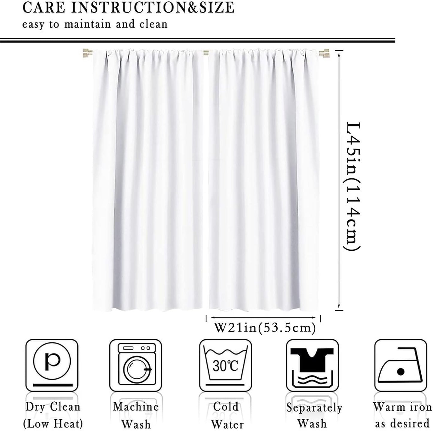 Cartoon Dinosaur Curtains for Kids Boys Girls Home Decor Colorful Cute Dino Animals Print Pattern Rod Pocket Blackout Window Drapes for Nursery Baby Bedroom Playroom W21xL45in 2 Panels