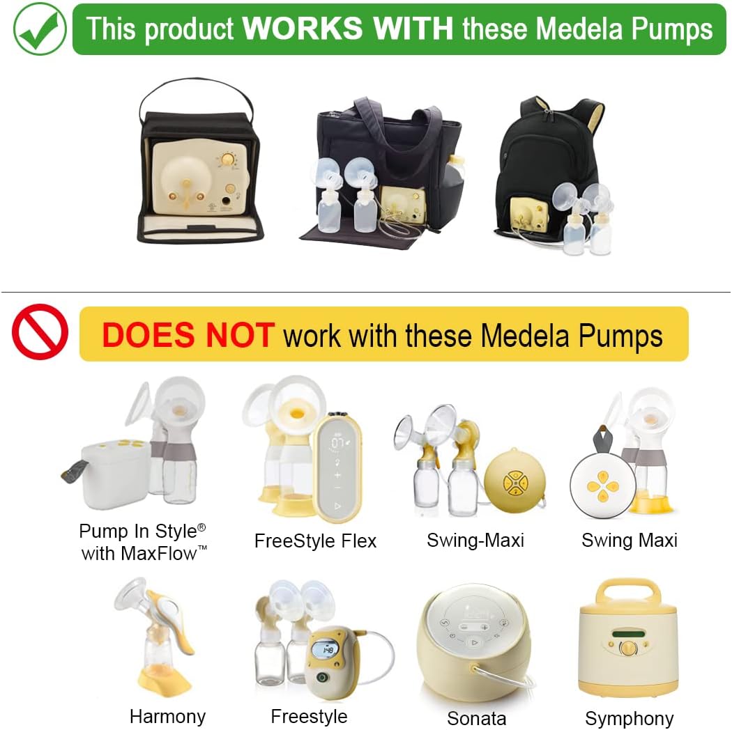 Maymom Breast Pump Kit Compatible with Medela Pump in Style Advanced Pump; 2xTwo-Piece 21mm Breastshield, 2 Valve, 4 Membrane, 2 Replacement Tubing; Replacement Part for Medela Shield, Medela Valve