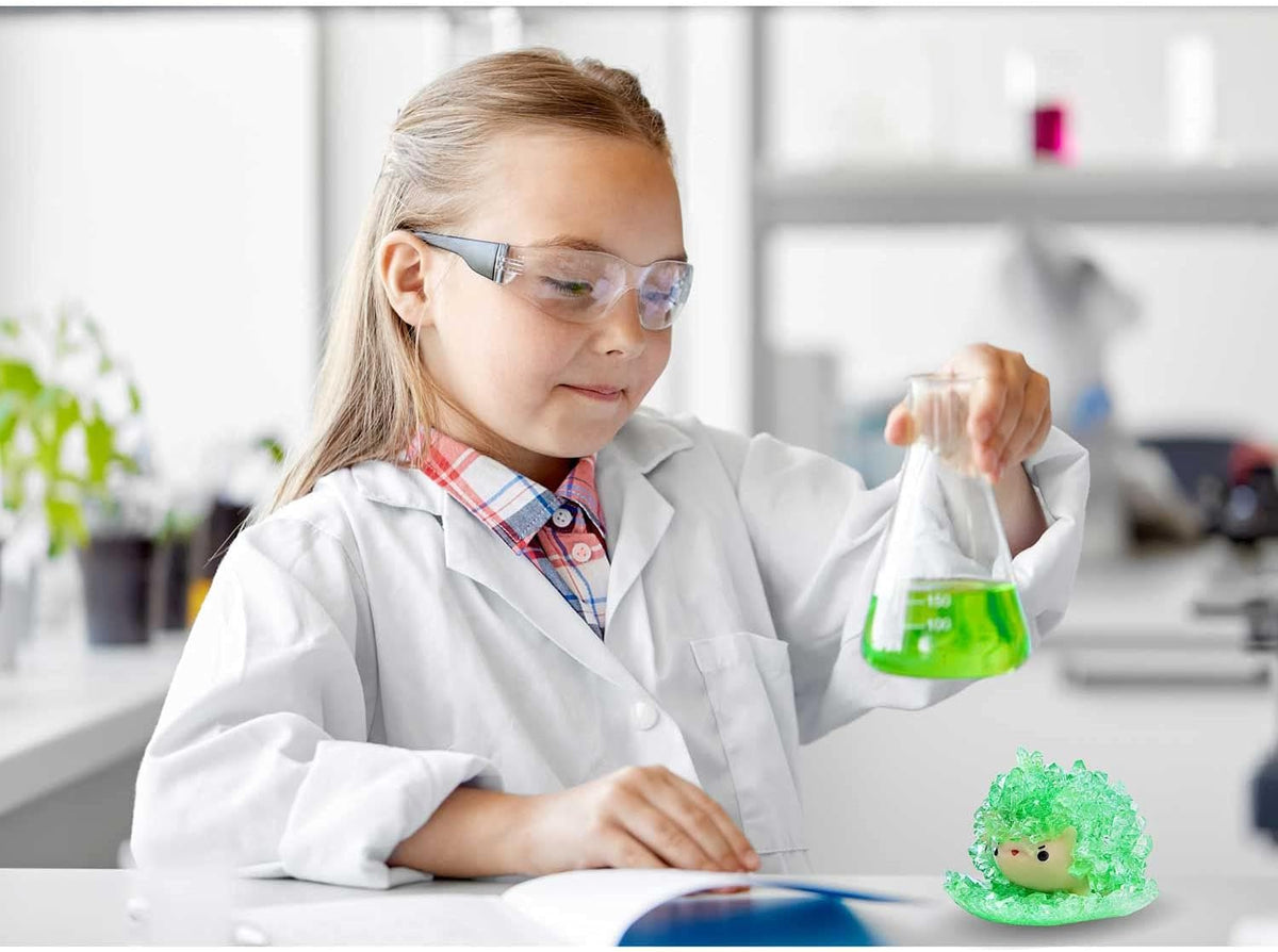 Crystal Growing Toys for Kids - Vibrant Colorful Crystal Hedgehog to Grow,Science Experiments Learning and Education for Kids STEM Gifts for Boys & Girls 8 years + (Moss Green)