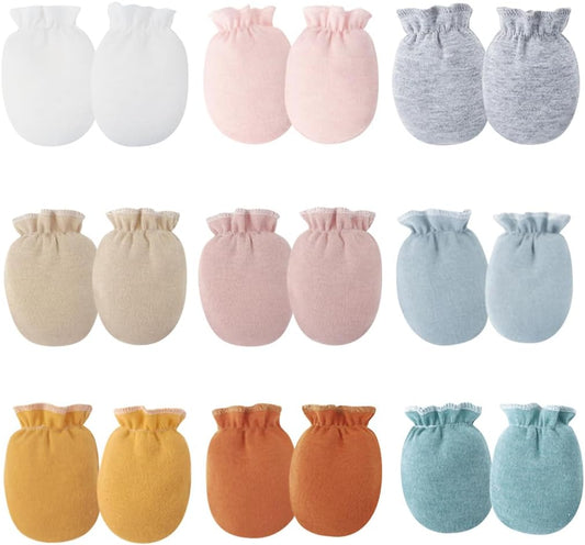 Cute Baby Mittens Newborn, No Scratch Baby Boy Mittens, Baby Girl Hat Gloves for Toddlers, Infant, Newborn
