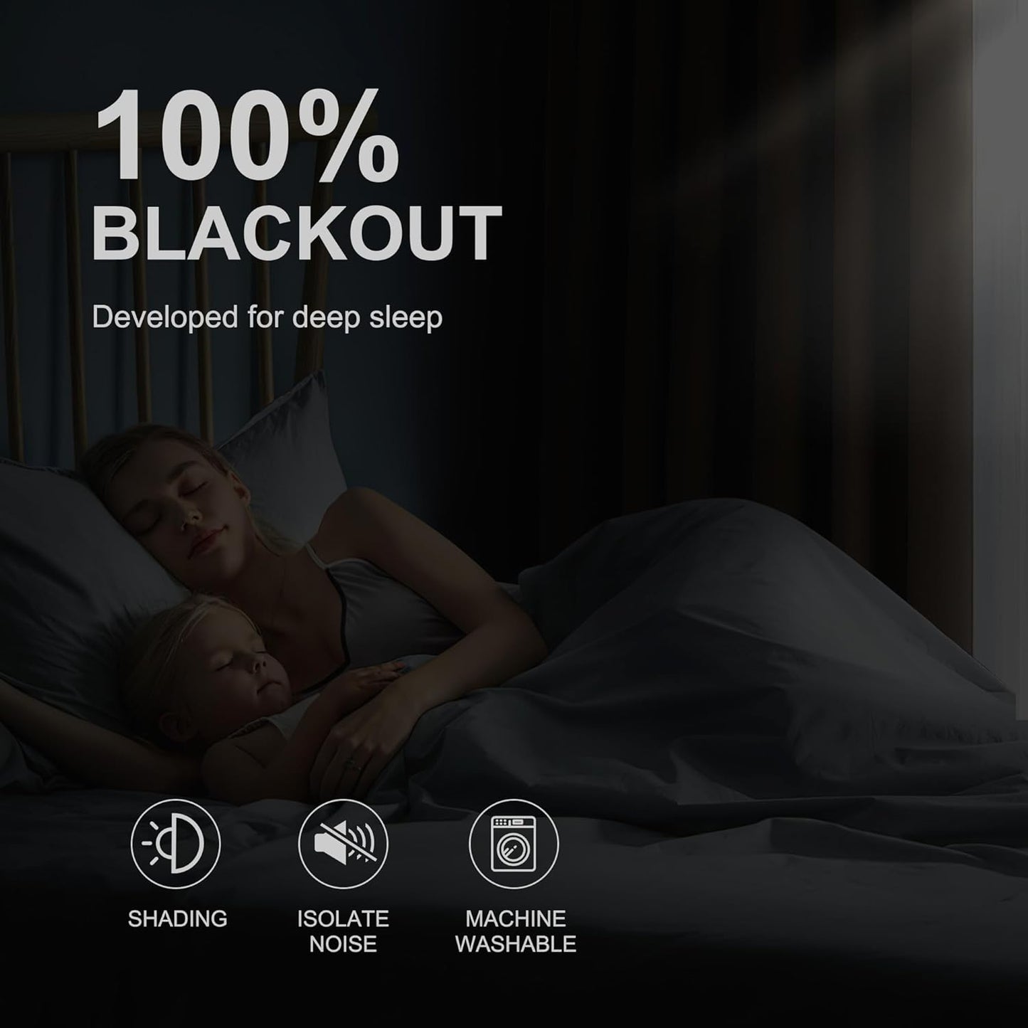 NICETOWN 100% Blackout Curtains for Bedroom 84 inch Long Thermal Insulated Blackout Curtains for Living Room, Energy Saving Grommet Drapes for Patio Door (1 Pair, Khaki, 42W x 84L)