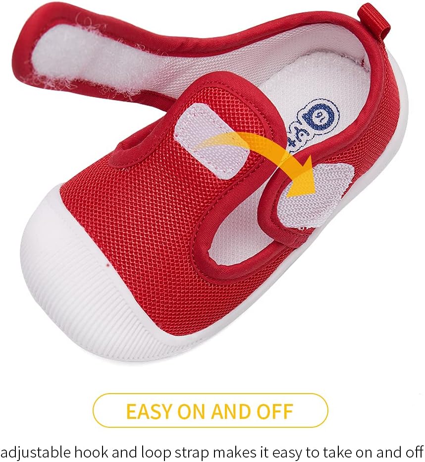 BMCiTYBM Baby Sneakers Girls Boys Lightweight Breathable Mesh First Walkers Shoes 6-24 Months