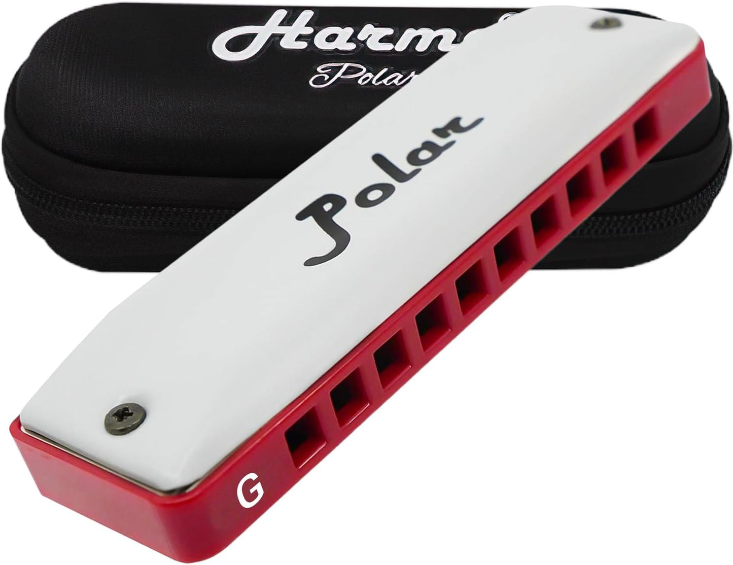 Harmo Polar Natural Minor Harmonica Key of G - Specialized for Natural Minor Blues, Jazz, Rock, Folk, & Pop, Mouth Organ With Case, Phosphor Bronze Reeds, Harmonica for Beginners & Professionals