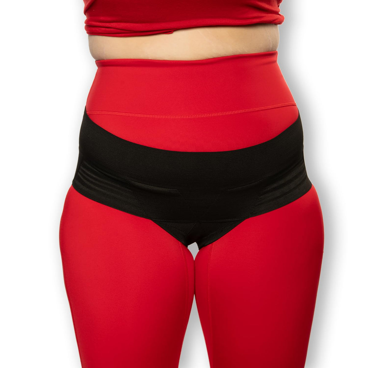 Patented Women’s Pelvic Floor Orthotic Support Belt ― Uterus Pain Relief Girdle for Dropped Bladder, Vulvar Varicosities, Postpartum Recovery, SPD | High Waist (Black, Large)