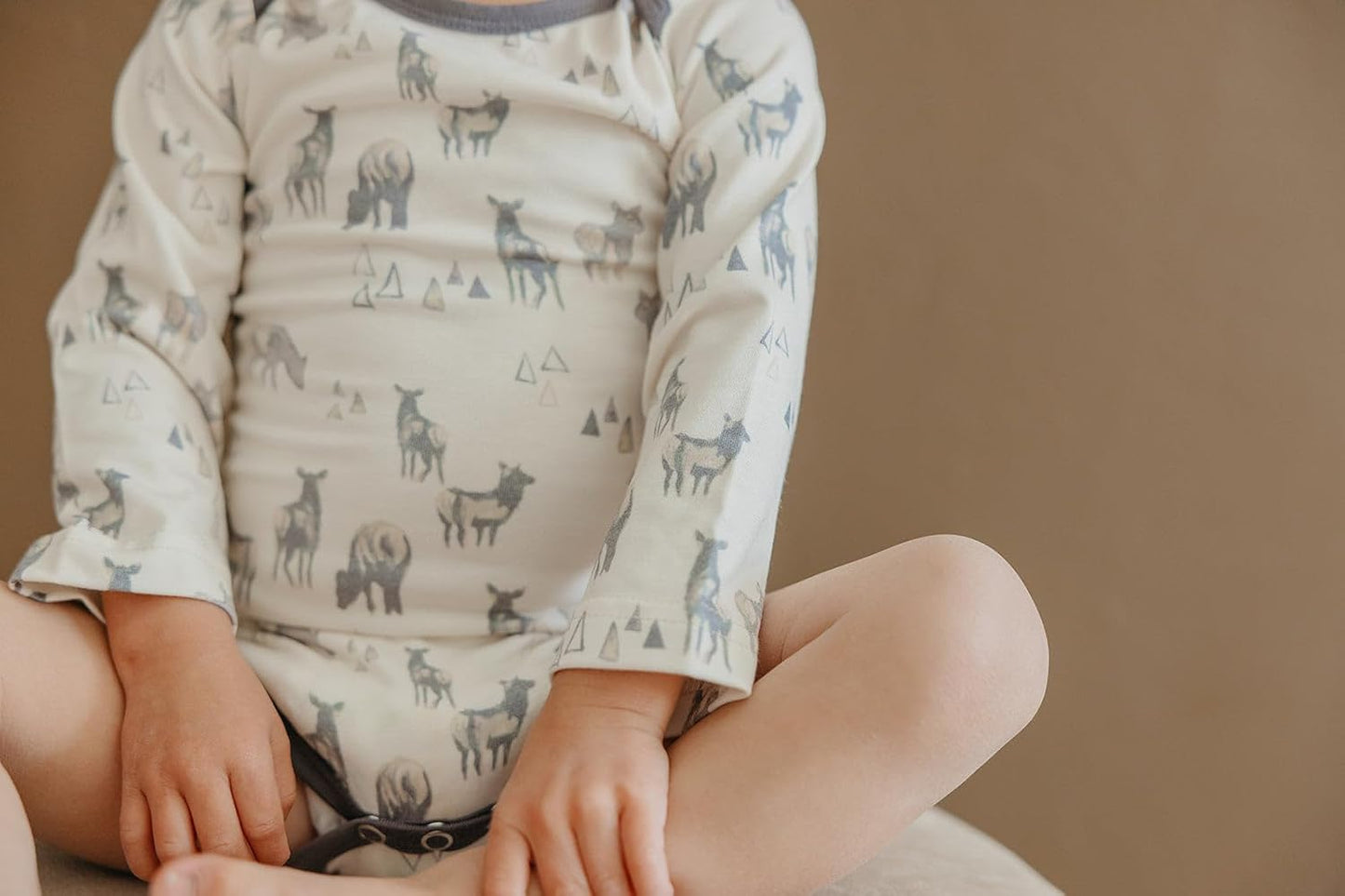 Copper Pearl Long Sleeve Bodysuit Baby: Ultra Soft Baby for Newborns, Boys, and Girls - Stylish, Comfortable, Overlap Shoulders, Premium Knit Fabric - 0-3 Months, Cody