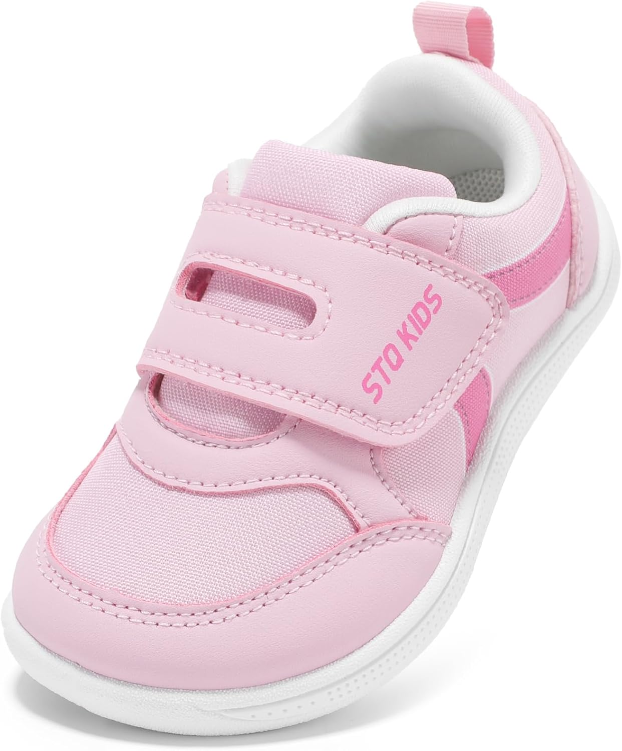 Toddler Wide Toe Box Barefoot Shoes Boys Girls Sneakers Kids Tennis Shoes Preschool Non Slip Lightweight Comfortable First Walking Shoes Running Outdoor Activities