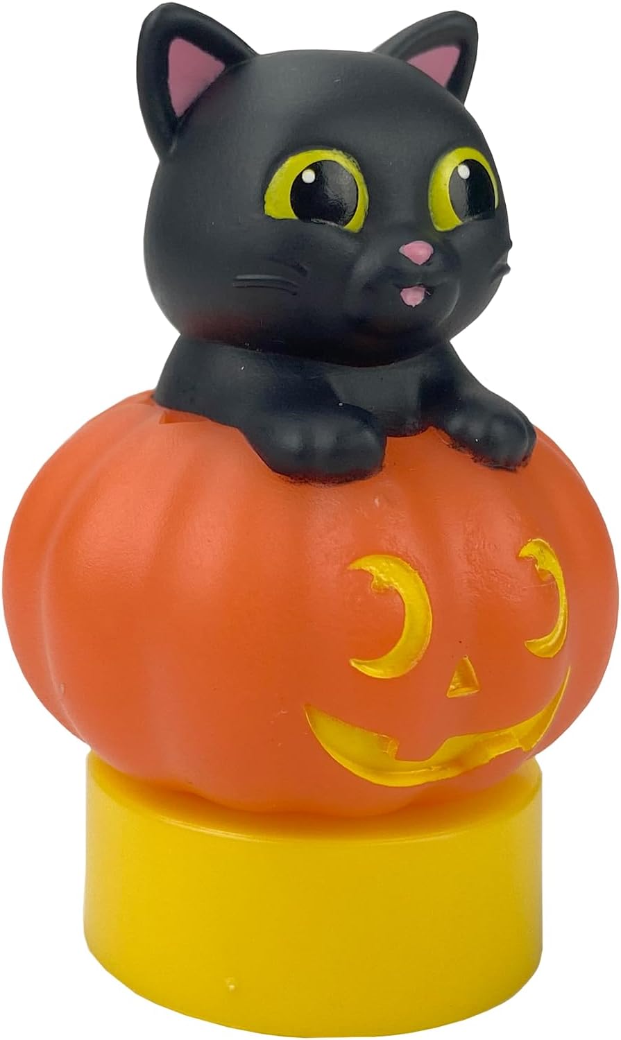 Halloween Black Cat Figurine Cartridge – Projects 5 Halloween Stories and 5 Fun, Spooky Songs, Over 30 Minutes of Audio Content | Gift and Toy for Ages 3+