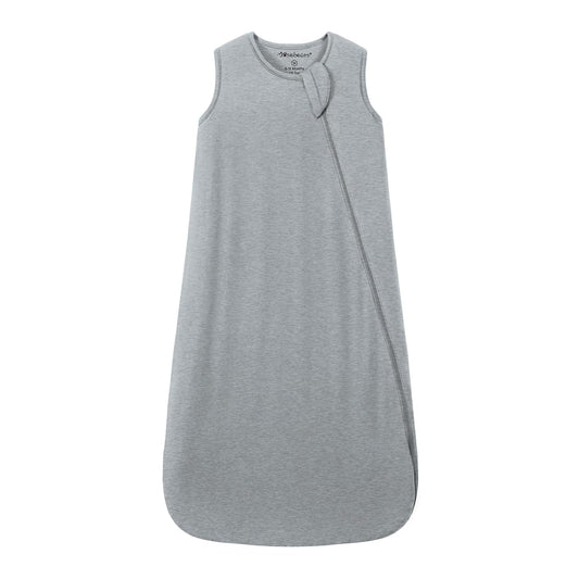 Mosebears Unisex Baby Sleep Sack 1.0 TOG, Supersoft Rayon Made from Bamboo Wearable Blanket with 2-Way Zipper (Grey,18-36 Months)